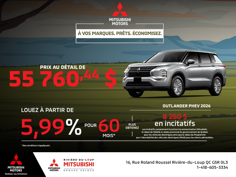 Mitsubishi Outlander PHEV 2026