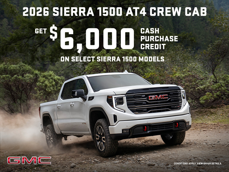 The 2026 GMC Sierra 1500 AT4 CREW CAB