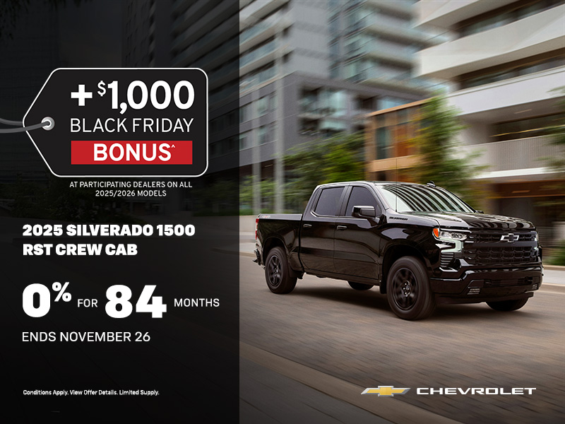 Get the 2025 Chevrolet Silverado 1500 RST Crew Cab