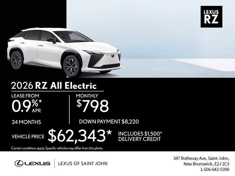 2026 Lexus RZ All Electric