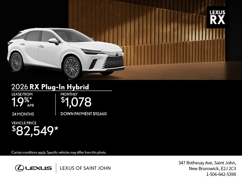 2026 Lexus RX Plug-In Hybrid