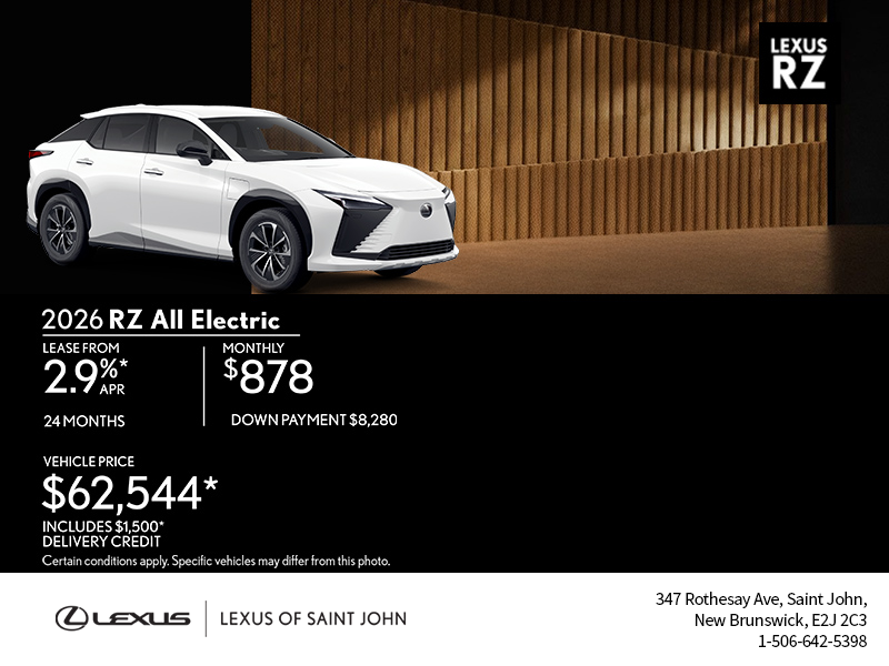 2026 Lexus RZ All Electric