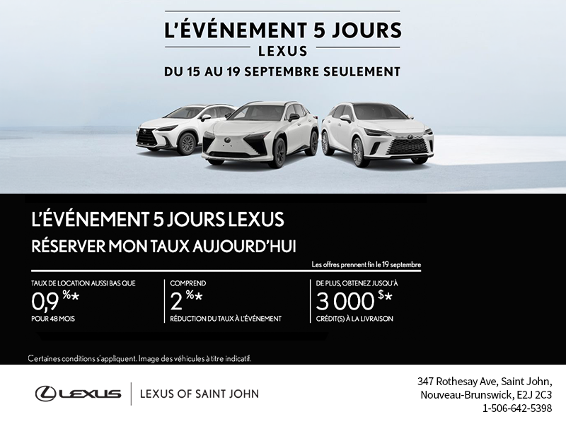 Événement Mensuel Lexus