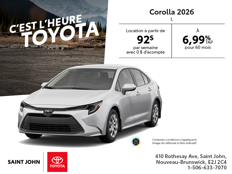 Toyota Corolla 2026
