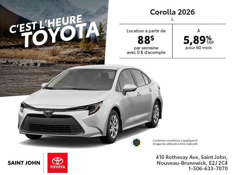 Toyota Corolla 2026