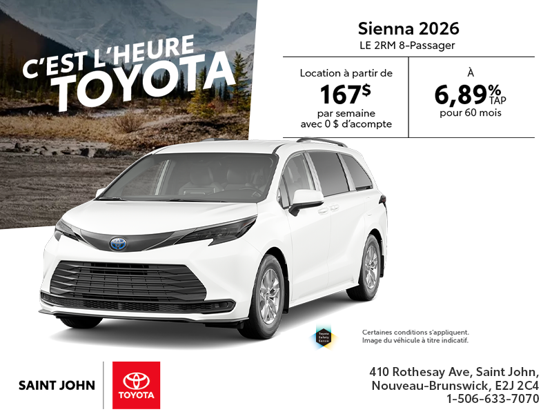 Toyota Sienna Hybrid 2026