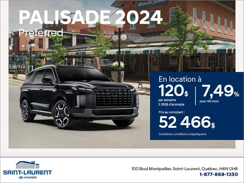 Procurez-vous le Hyundai Palisade 2024