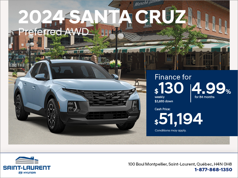 Get the 2024 Hyundai Santa Cruz