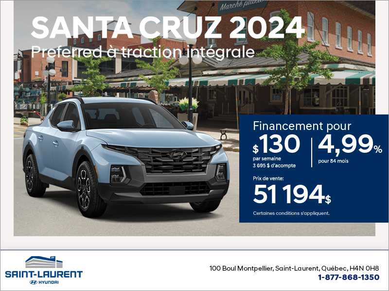 Procurez-vous le Hyundai Santa Cruz 2024