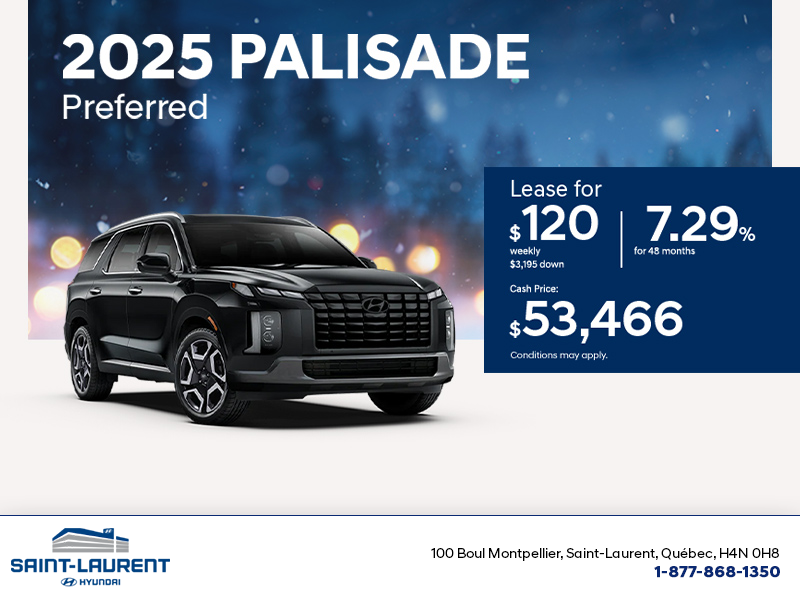 Get the 2025 Hyundai Palisade