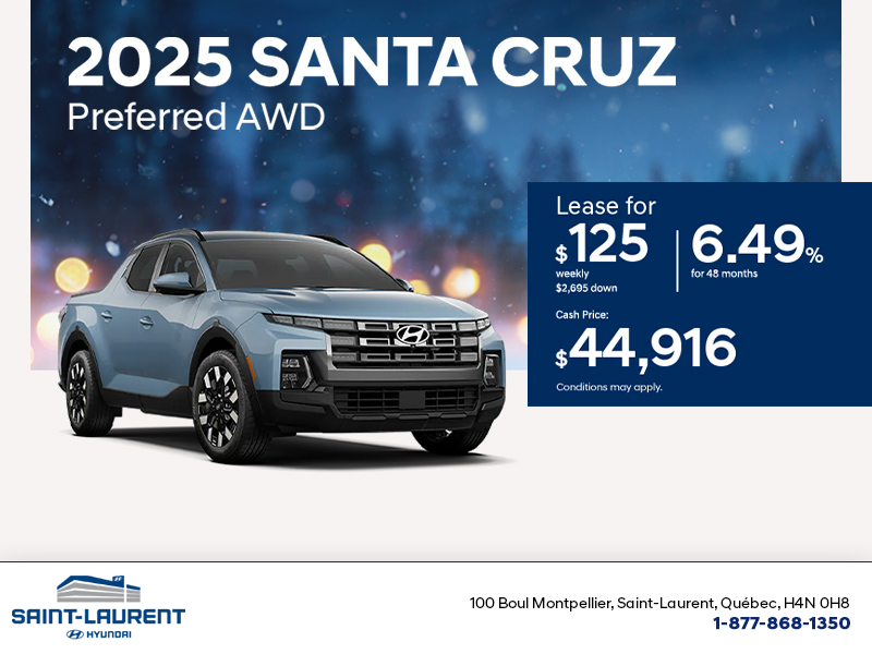 Get the 2025 Hyundai Santa Cruz