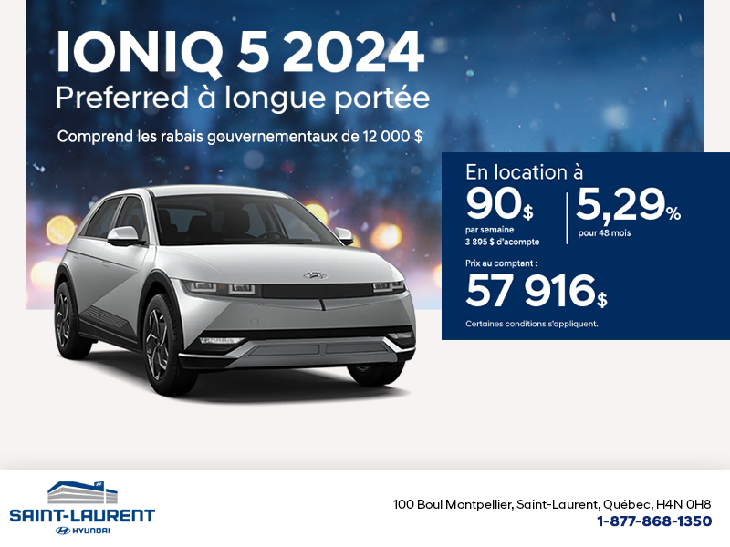 Procurez-vous le Hyundai Ioniq 5 2024