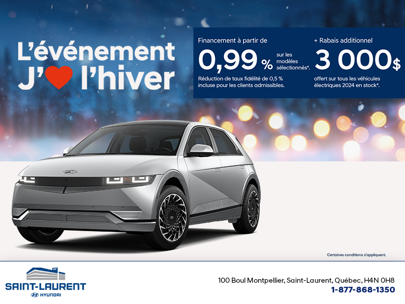 L'événement Hyundai J'aime l'hiver