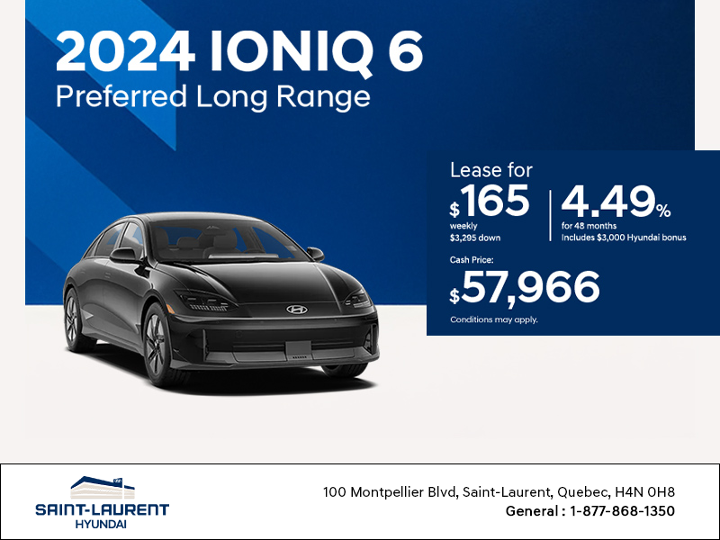 Get the 2024 Hyundai IONIQ 6