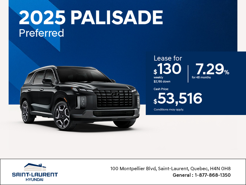 Get the 2025 Hyundai Palisade