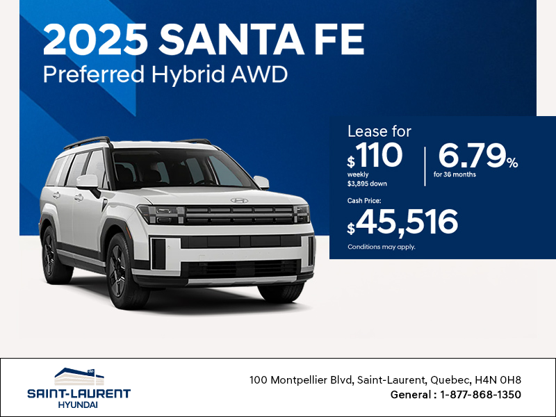 Get the 2025 Hyundai Santa Fe