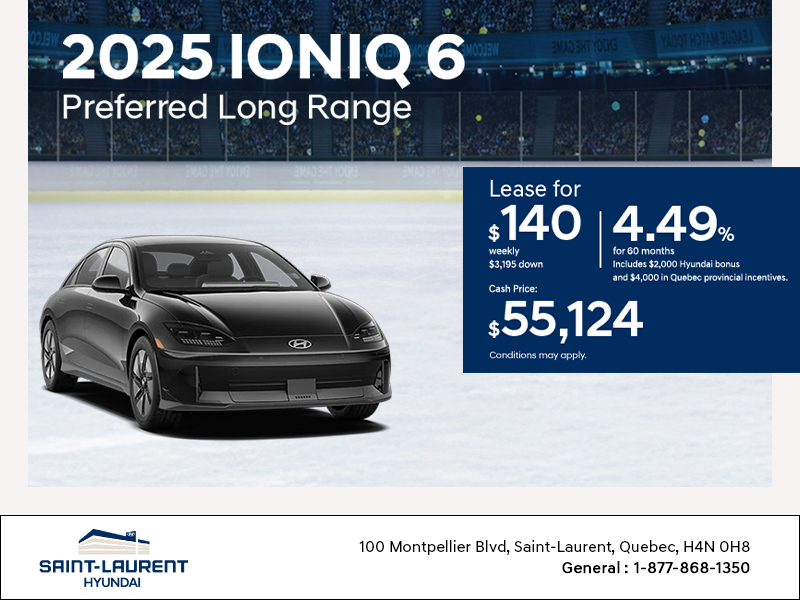 Get the 2025 Hyundai IONIQ 6