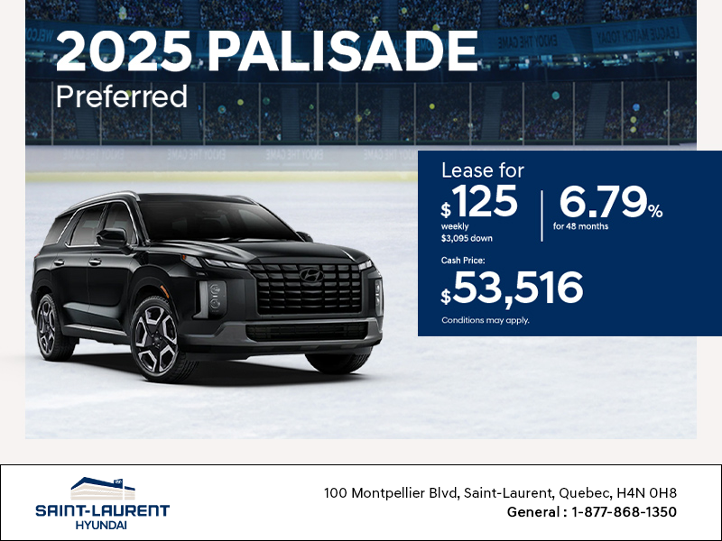 Get the 2025 Hyundai Palisade