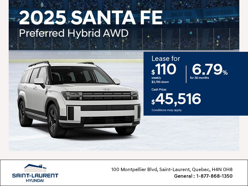 Get the 2025 Hyundai Santa Fe