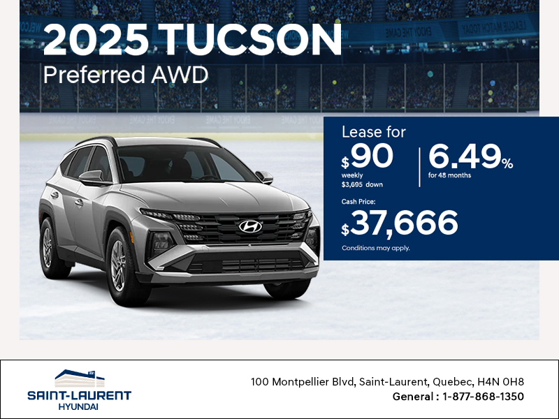 Get the 2025 Hyundai Tucson