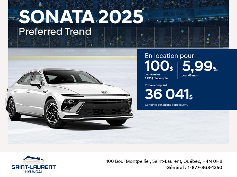 Procurez-vous le Hyundai Sonata 2025