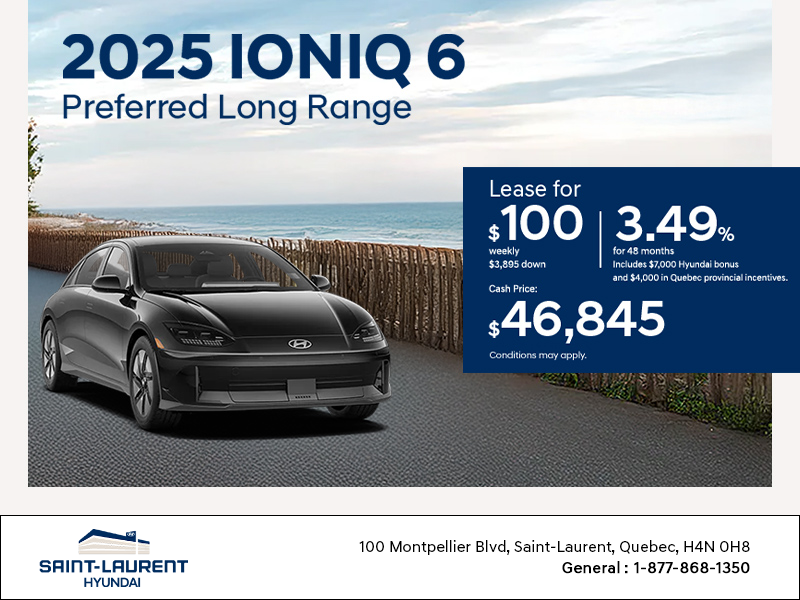 Get the 2025 Hyundai IONIQ 6