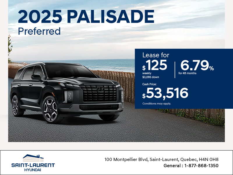 Get the 2025 Hyundai Palisade