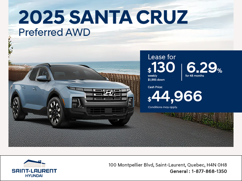 Get the 2025 Hyundai Santa Cruz