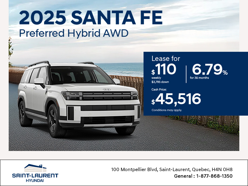 Get the 2025 Hyundai Santa Fe