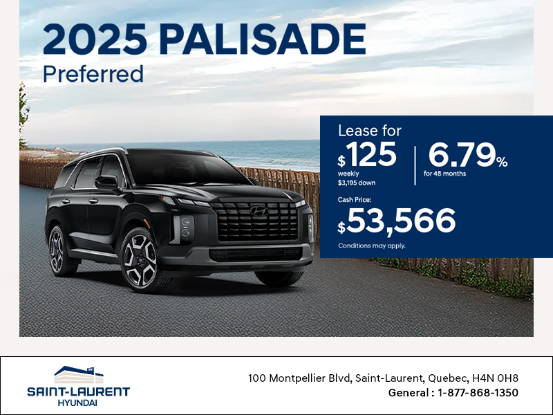 Get the 2025 Hyundai Palisade