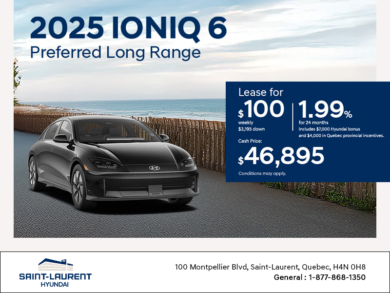 Get the 2025 Hyundai IONIQ 6
