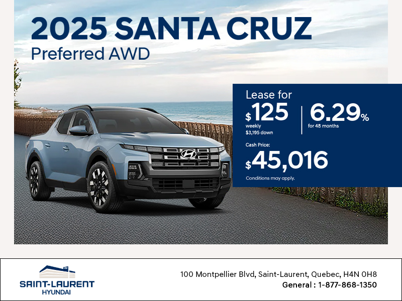 Get the 2025 Hyundai Santa Cruz