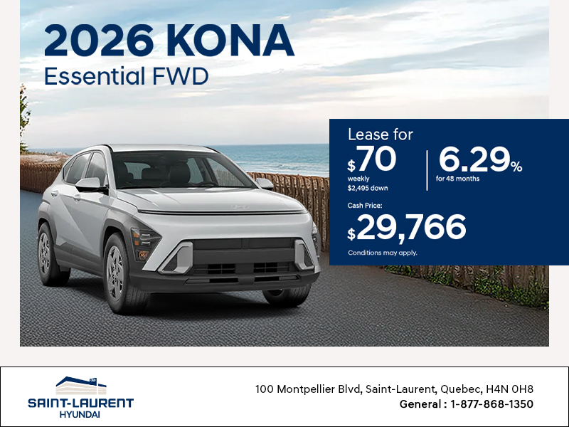 Get the 2026 Hyundai Kona