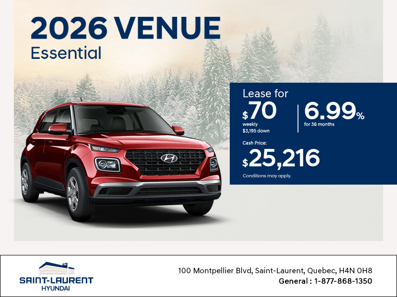 Get the 2026 Hyundai Venue