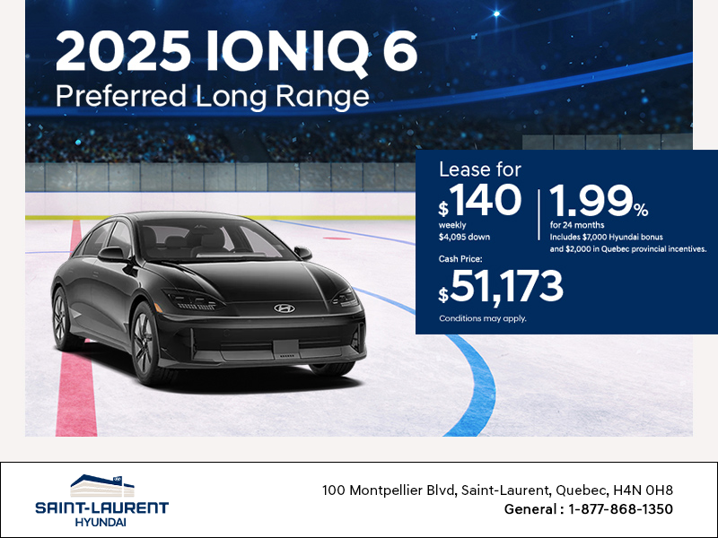 Get the 2025 Hyundai IONIQ 6