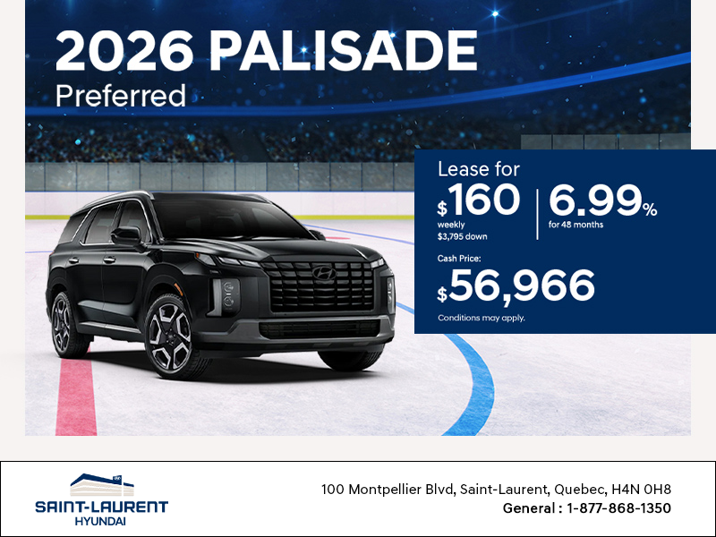 Get the 2026 Hyundai Palisade