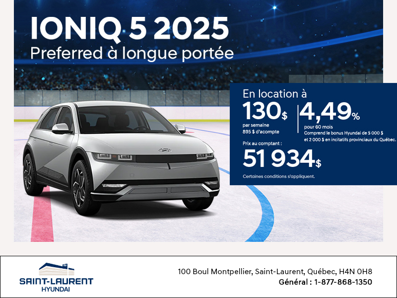 Procurez-vous le Hyundai Ioniq 5 2025