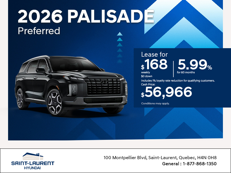 Get the 2026 Hyundai Palisade