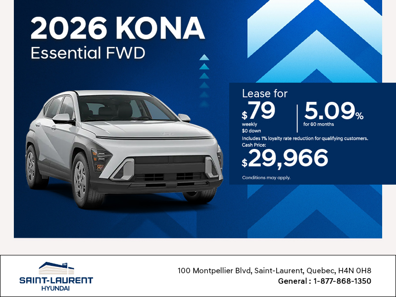 Get the 2026 Hyundai Kona