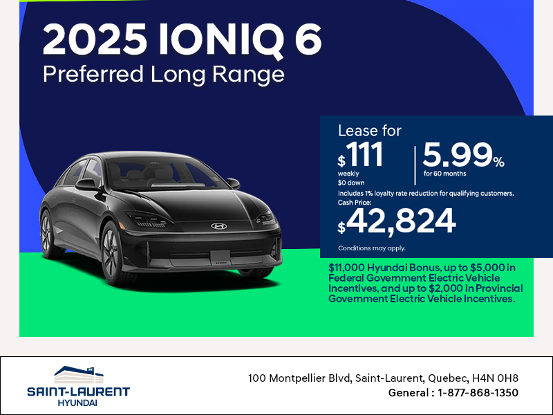 Get the 2025 Hyundai IONIQ 6
