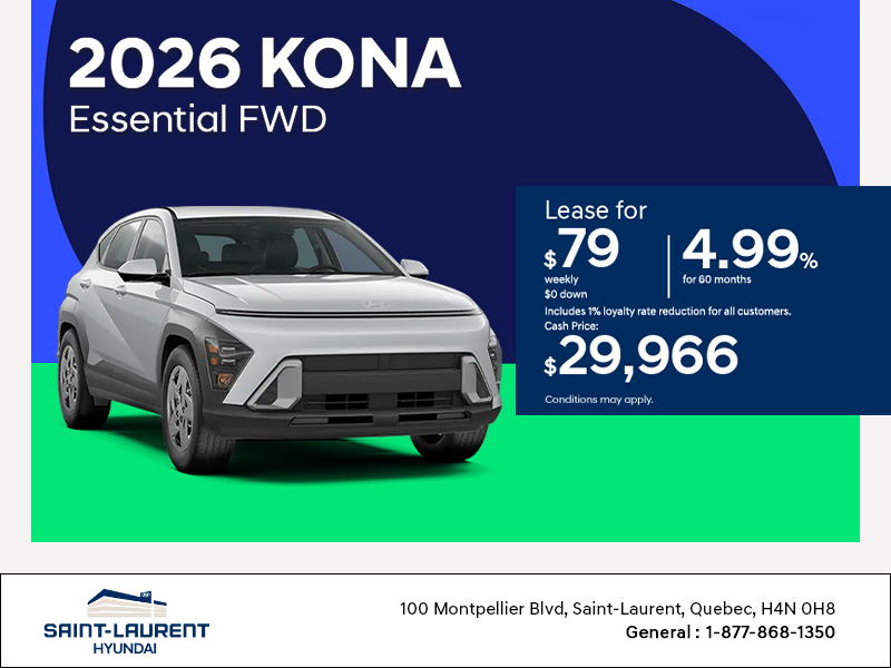 Get the 2026 Hyundai Kona