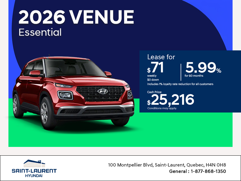 Get the 2026 Hyundai Venue