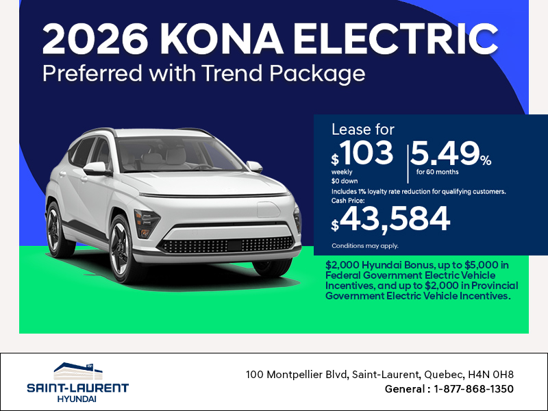 2026 Hyundai KONA Electric