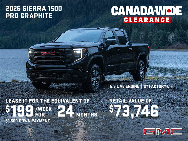The 2026 GMC Sierra 1500 Pro Graphite Crew Cab