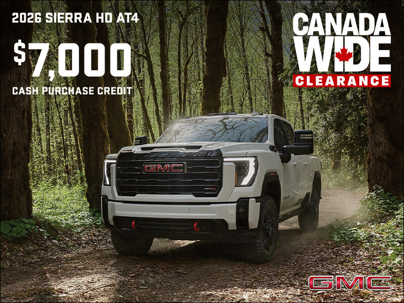 The 2026 GMC Sierra HD AT4