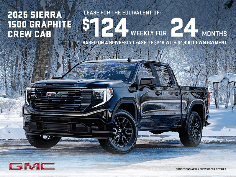 The 2025 GMC Sierra 1500 Graphite Crew Cab