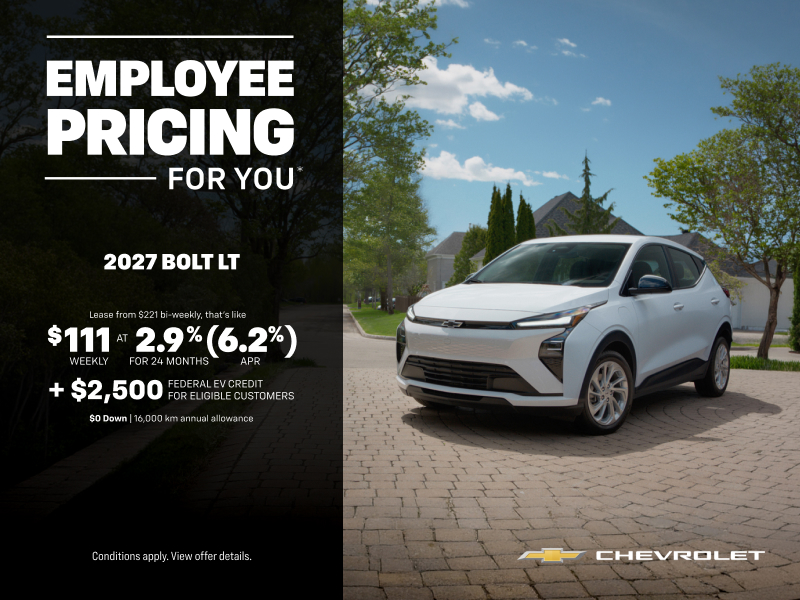 Get the 2027 Chevrolet Bolt RS
