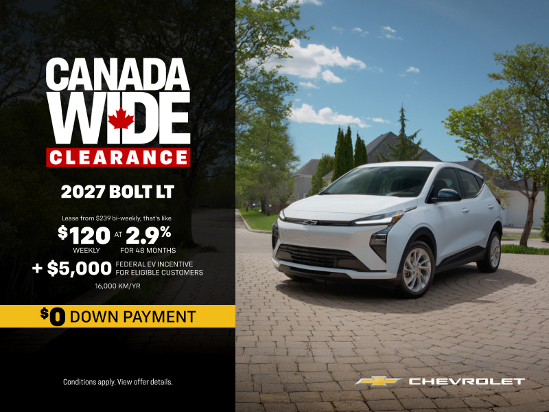 Get the 2027 Chevrolet Bolt LT