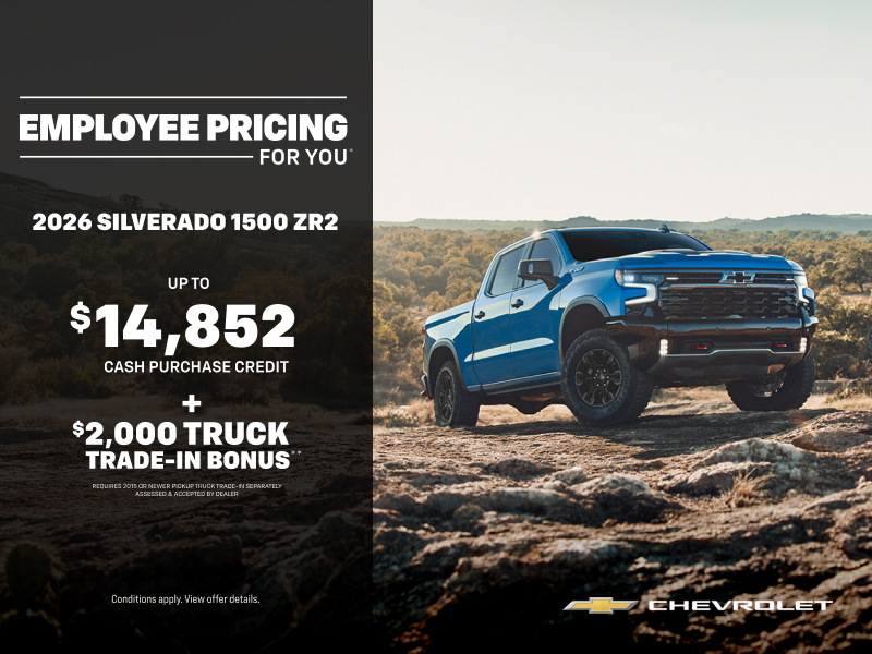 The 2026 Chevrolet Silverado 1500 ZR2