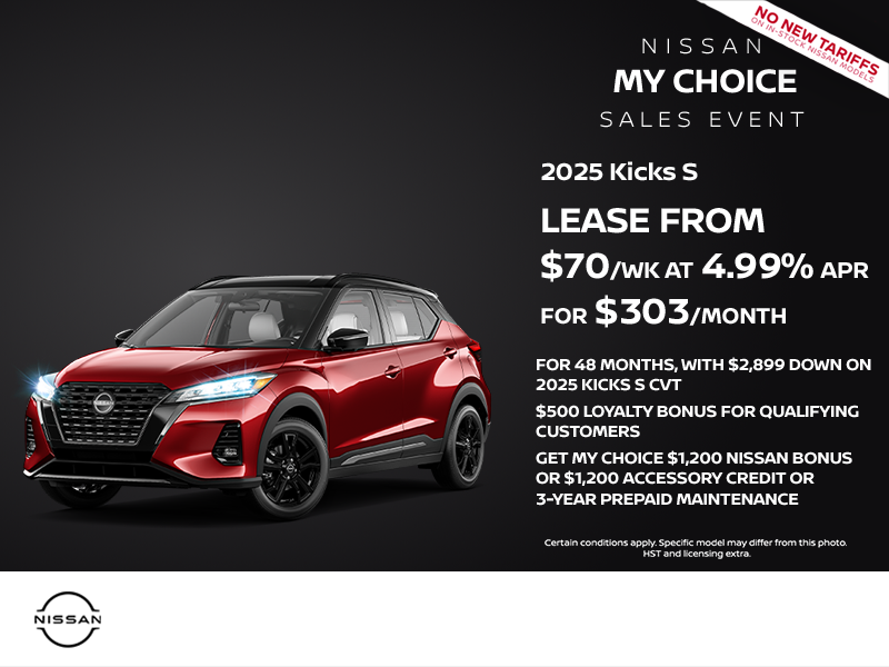 Get the 2025 Nissan Kicks Today!